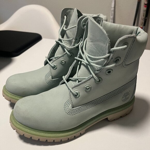 Timberland Women's Boots - Mint Green - Picture 1 of 3